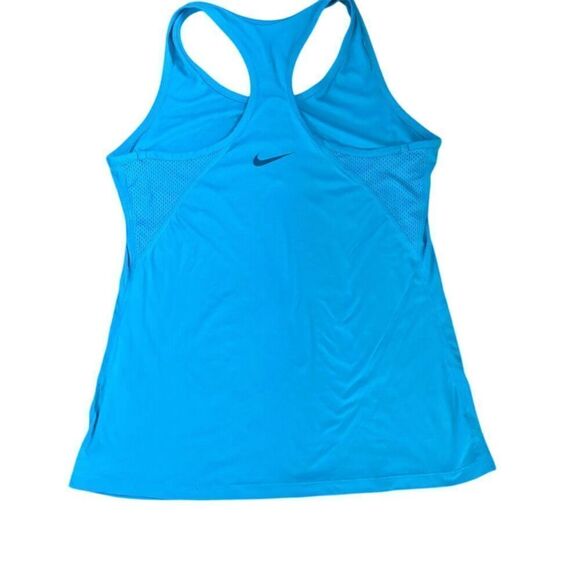 Nike Women's Blue Racerback Tank Top M Gym Running Sleeveless - Picture 4 of 6